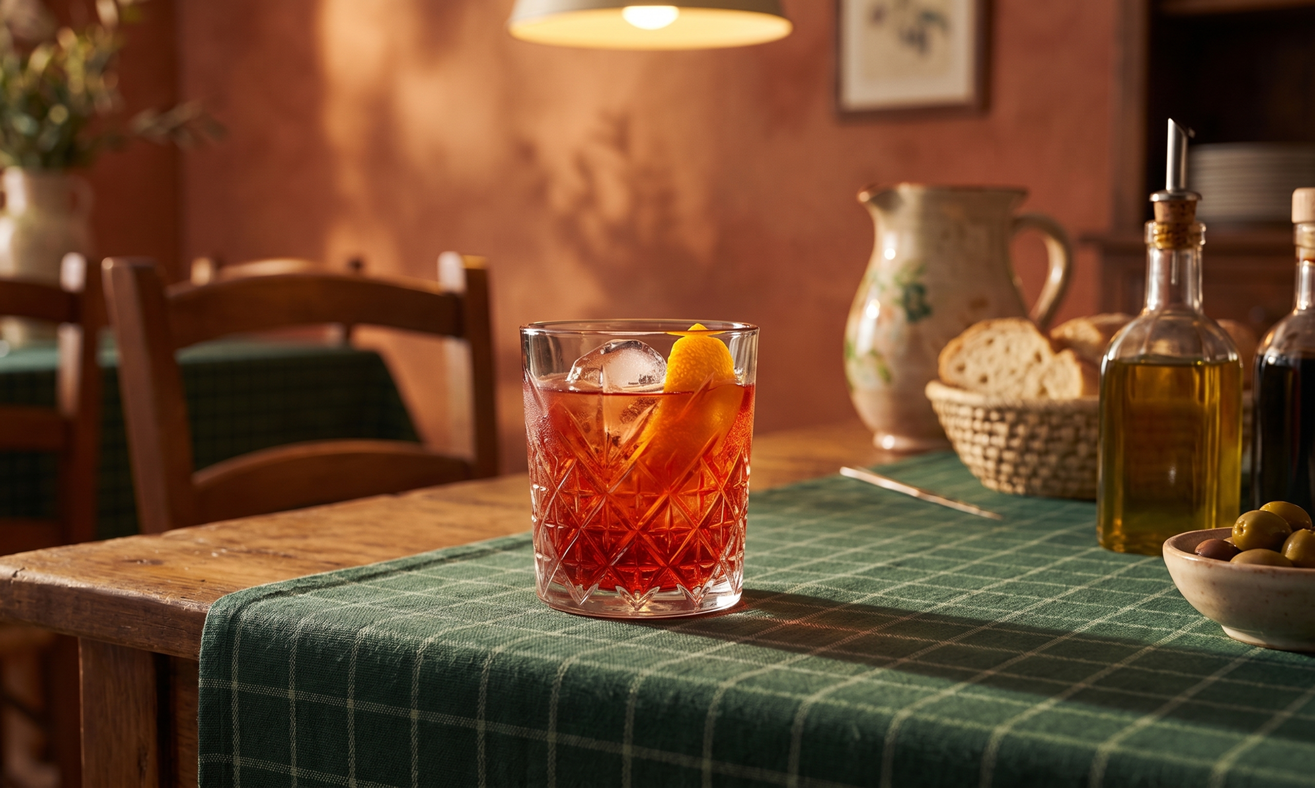 Stimmung im Restaurant — linke Hälfte der Ansicht.